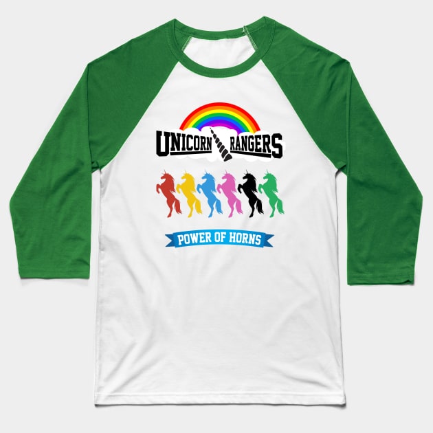 Unicorn rangers Baseball T-Shirt by lord3ligor